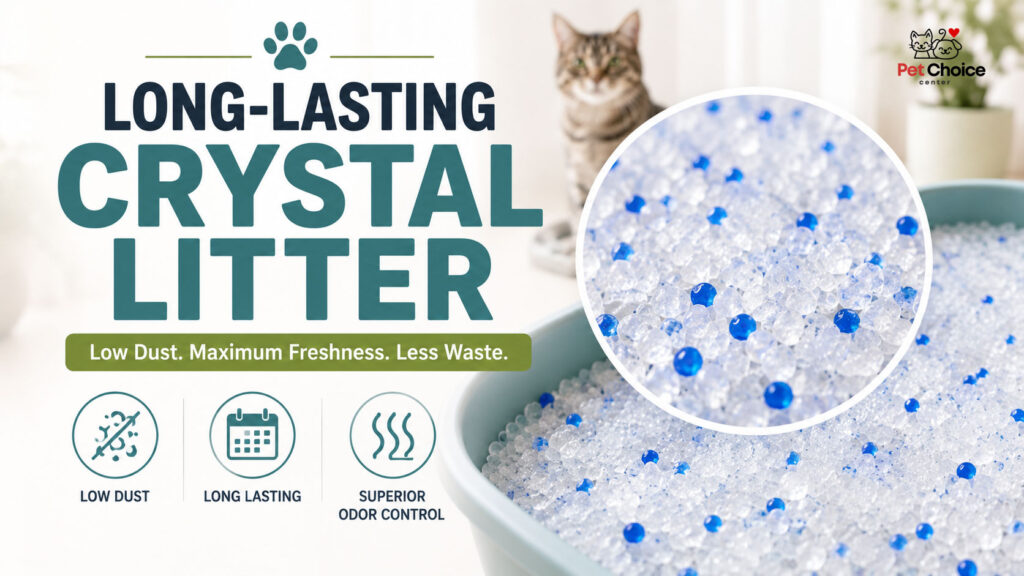 Crystal silica gel cat litter beads