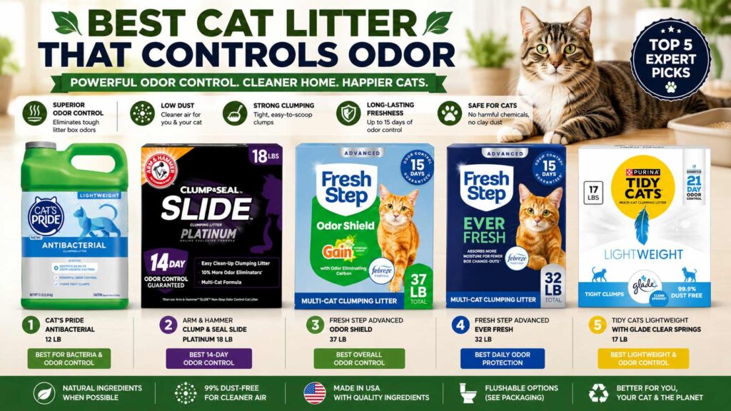 best cat litter that controls odor