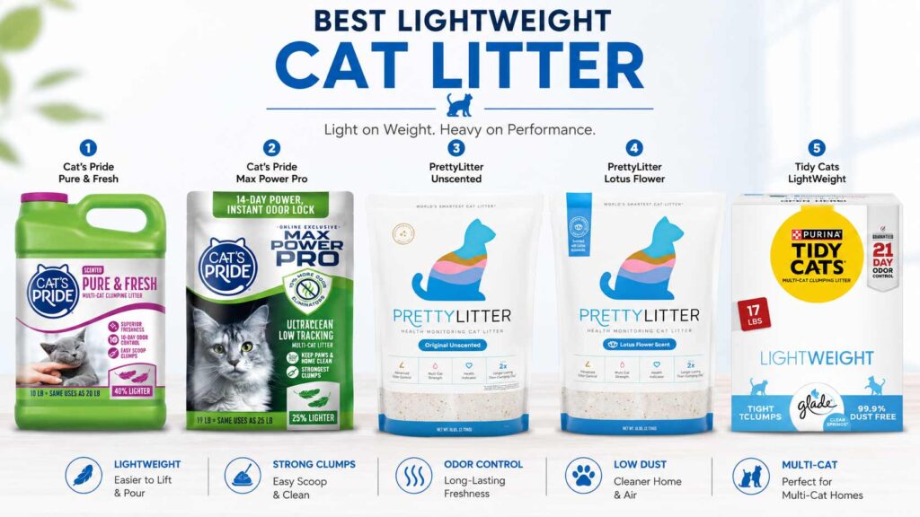 lightweight cat litter