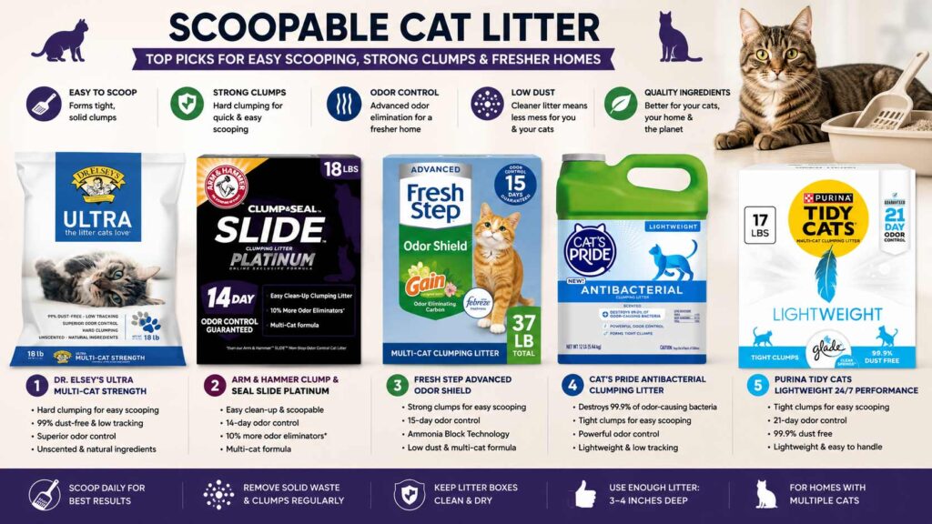 scoopable cat litter